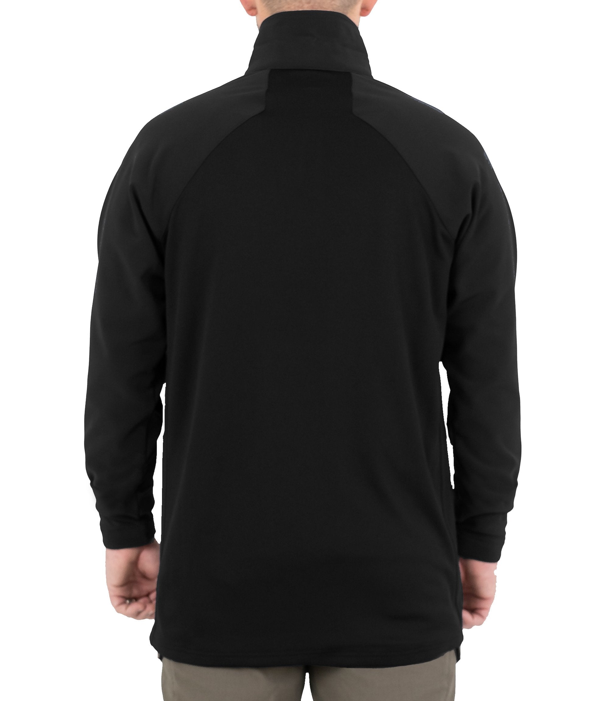 Back of Men's Pro Duty Pullover in Black |color_black