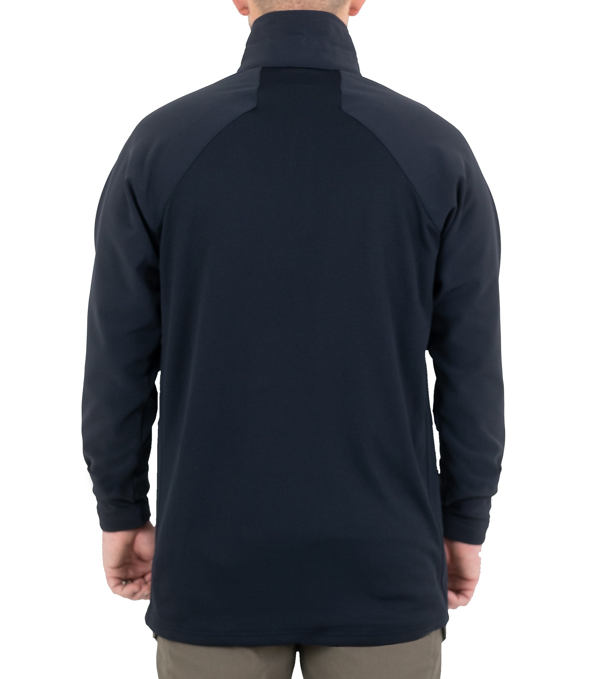 Back of Men's Pro Duty Pullover in Midnight Navy |color_midnight navy