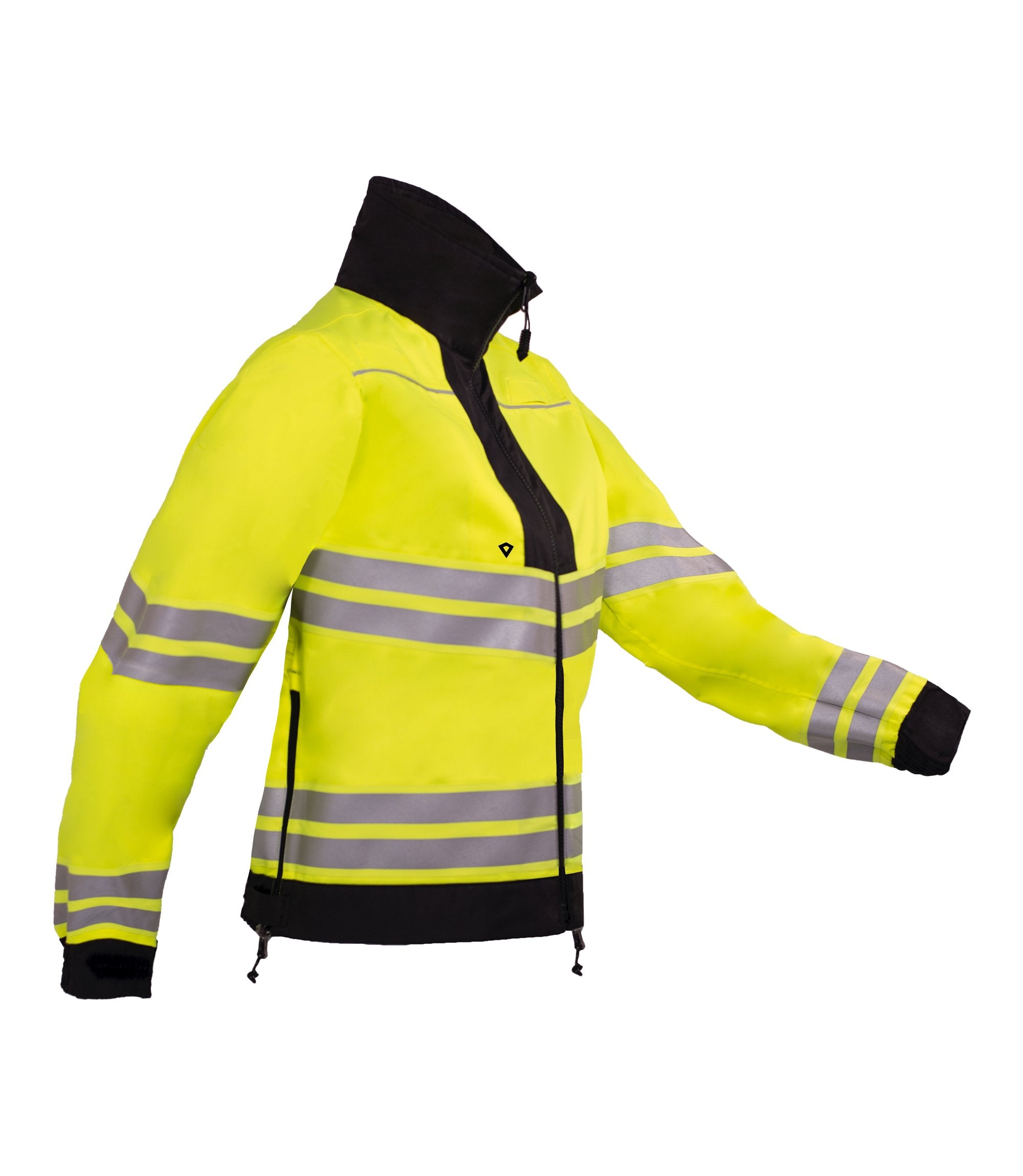 Front of Women's Hi-Vis Reversible Duty Jacket in Midnight Navy