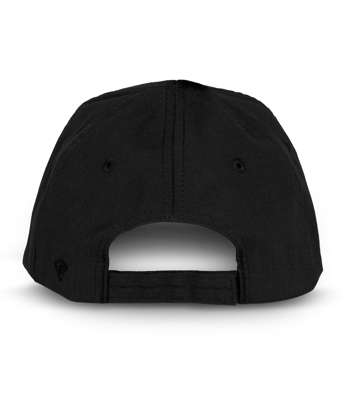 Back of Adjustable Uniform Cap in Black