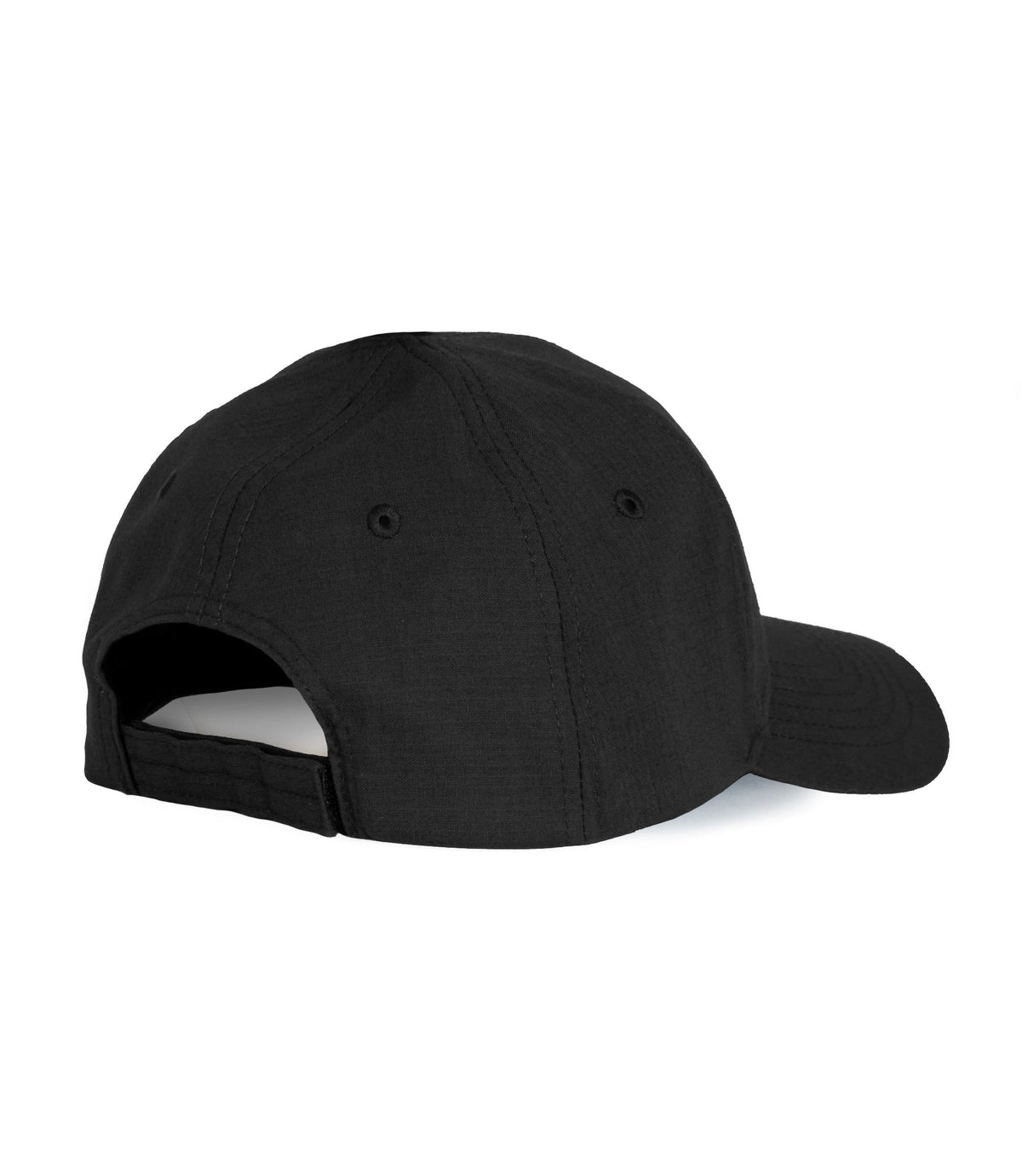 Back of Adjustable Uniform Cap in Black