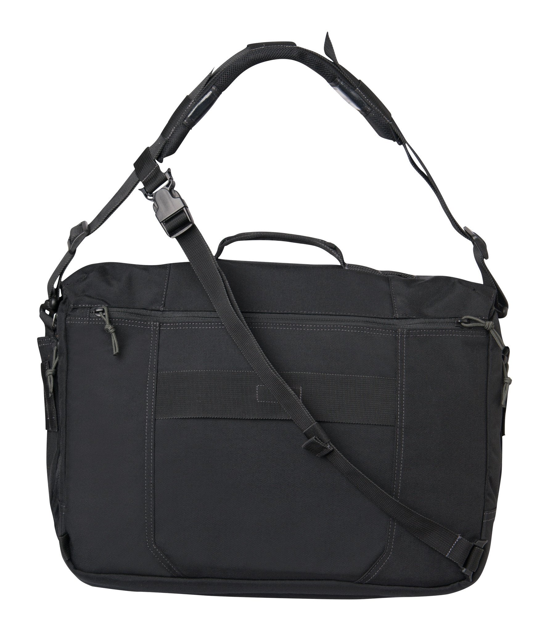 Back of Ascend Messenger Bag 25L in Black
