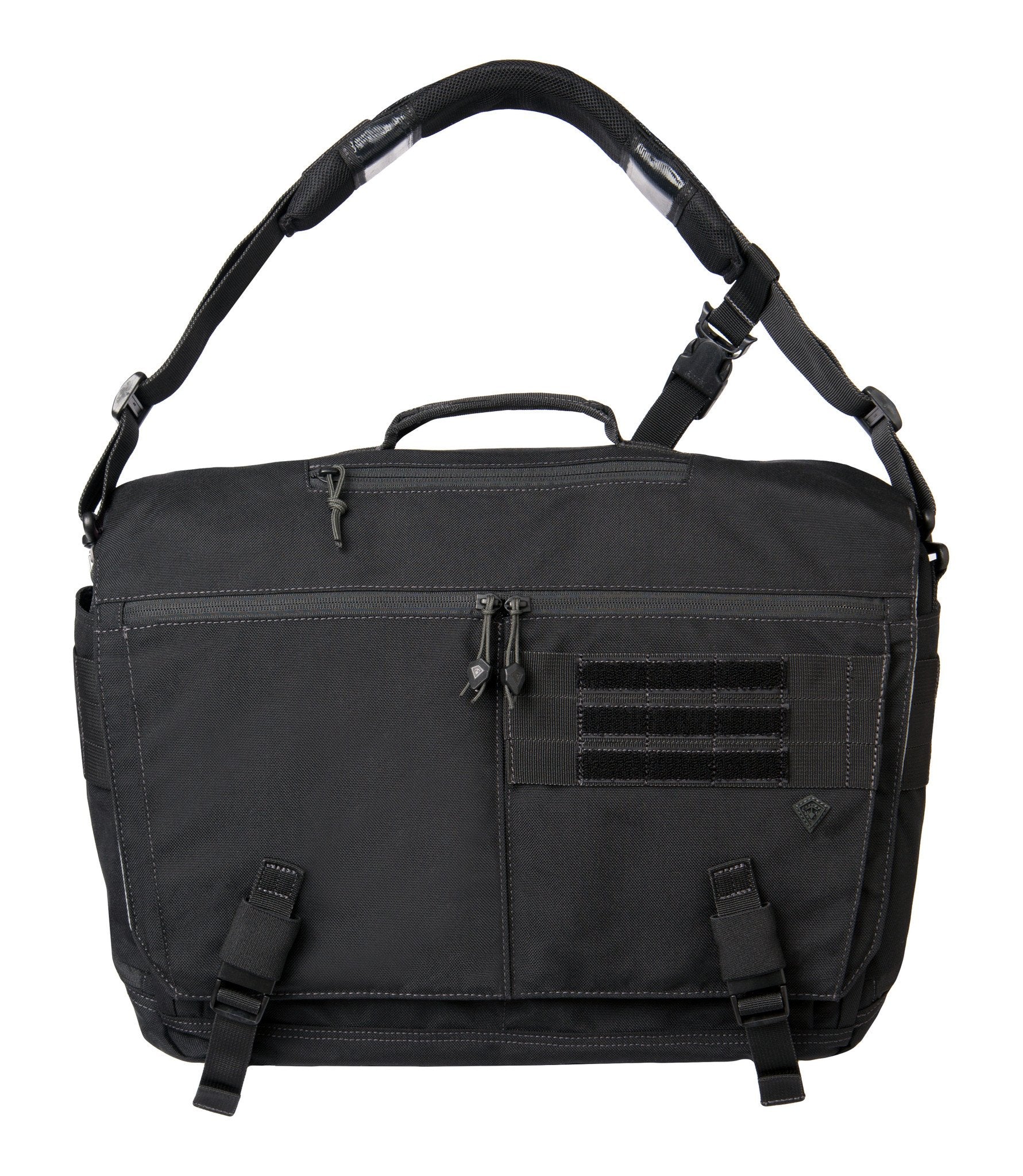 Front of Ascend Messenger Bag 25L in Black