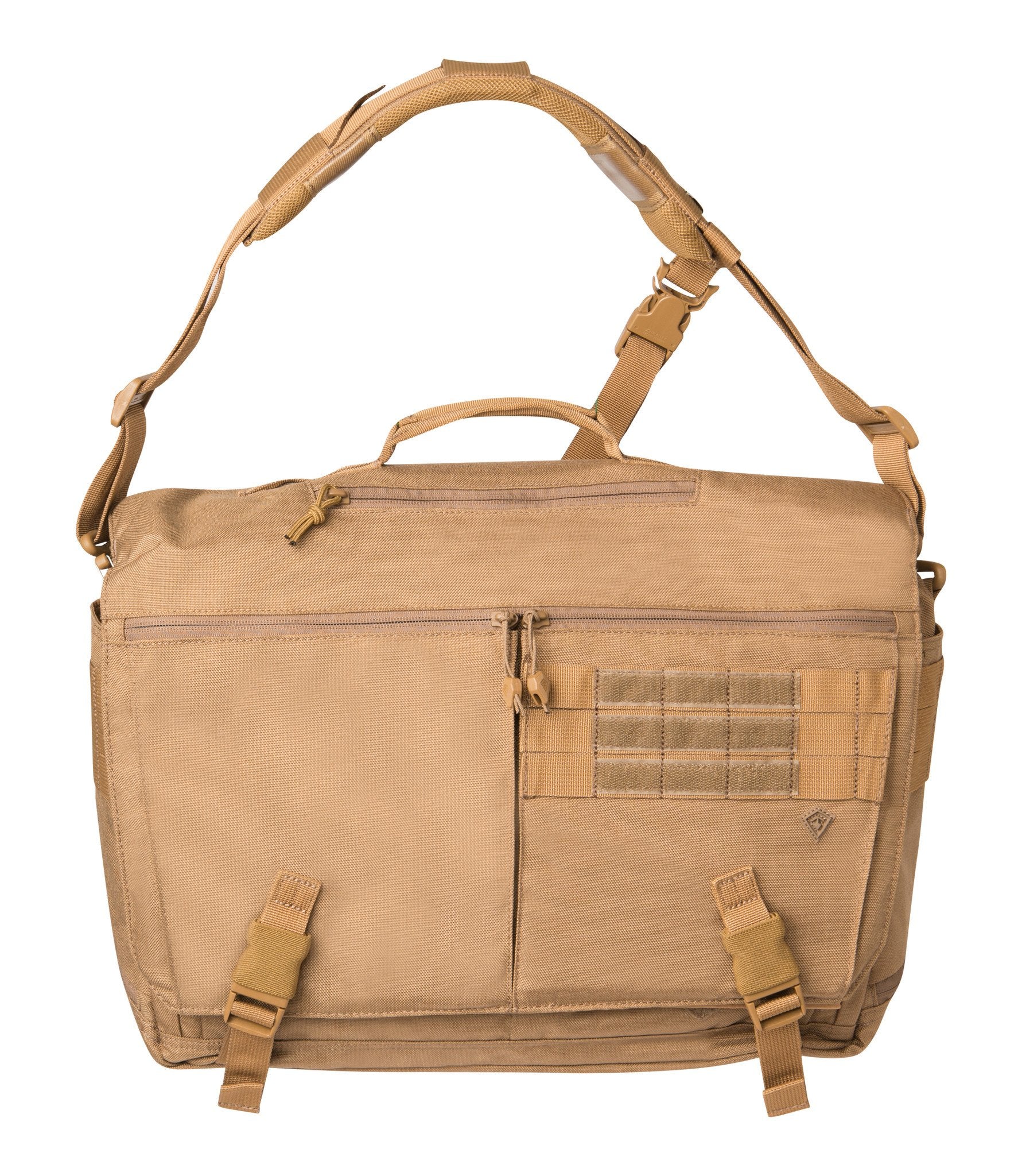Front of Ascend Messenger Bag 25L in Coyote