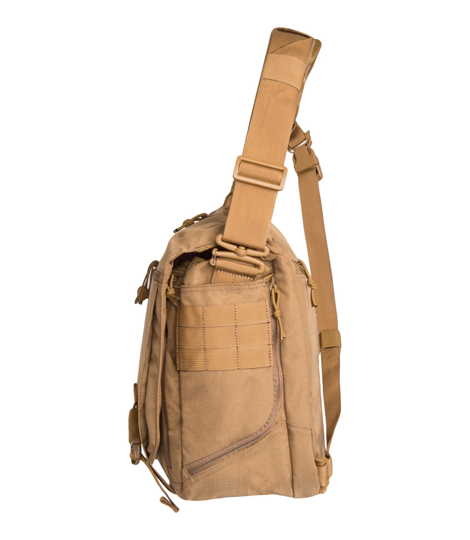 Side of Ascend Messenger Bag 25L in Coyote