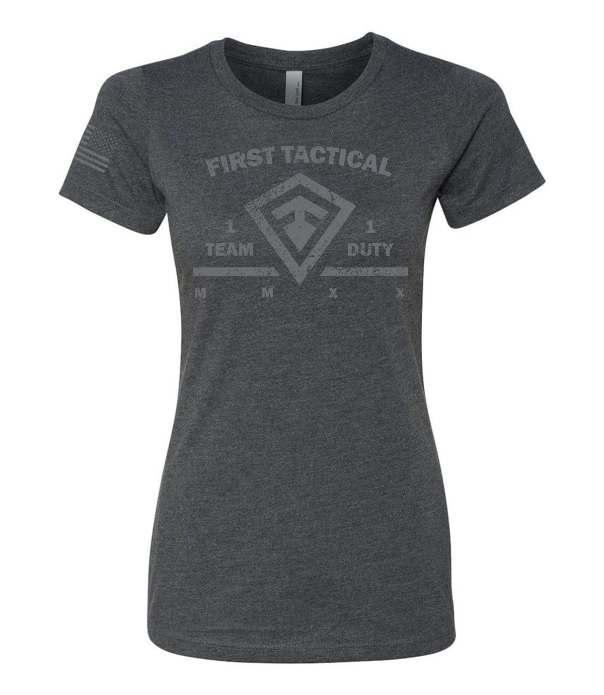 Front of Women's Tonal Team Duty T-Shirt in Asphalt