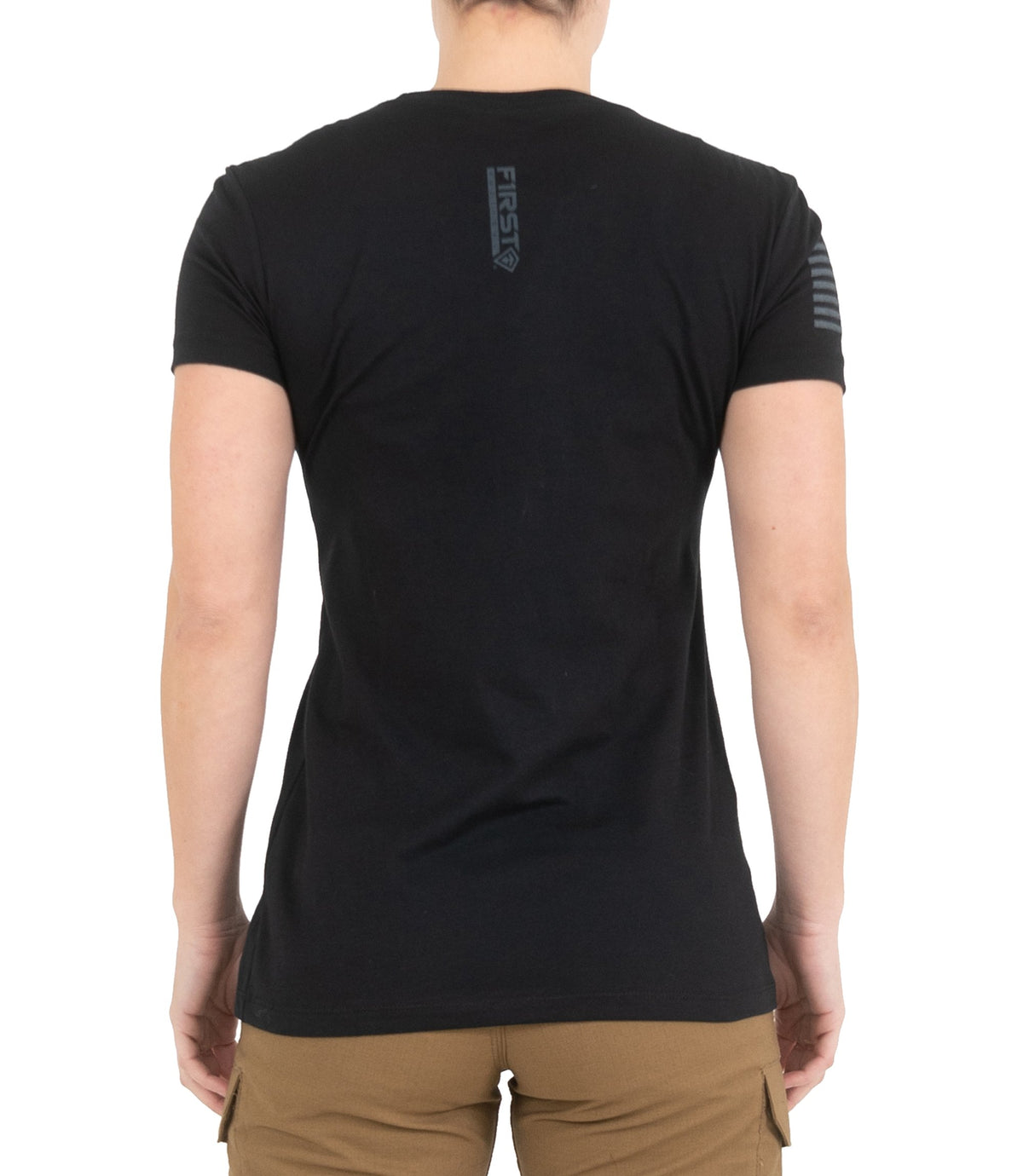 Back of Women's TBL 6 T-Shirt in Black