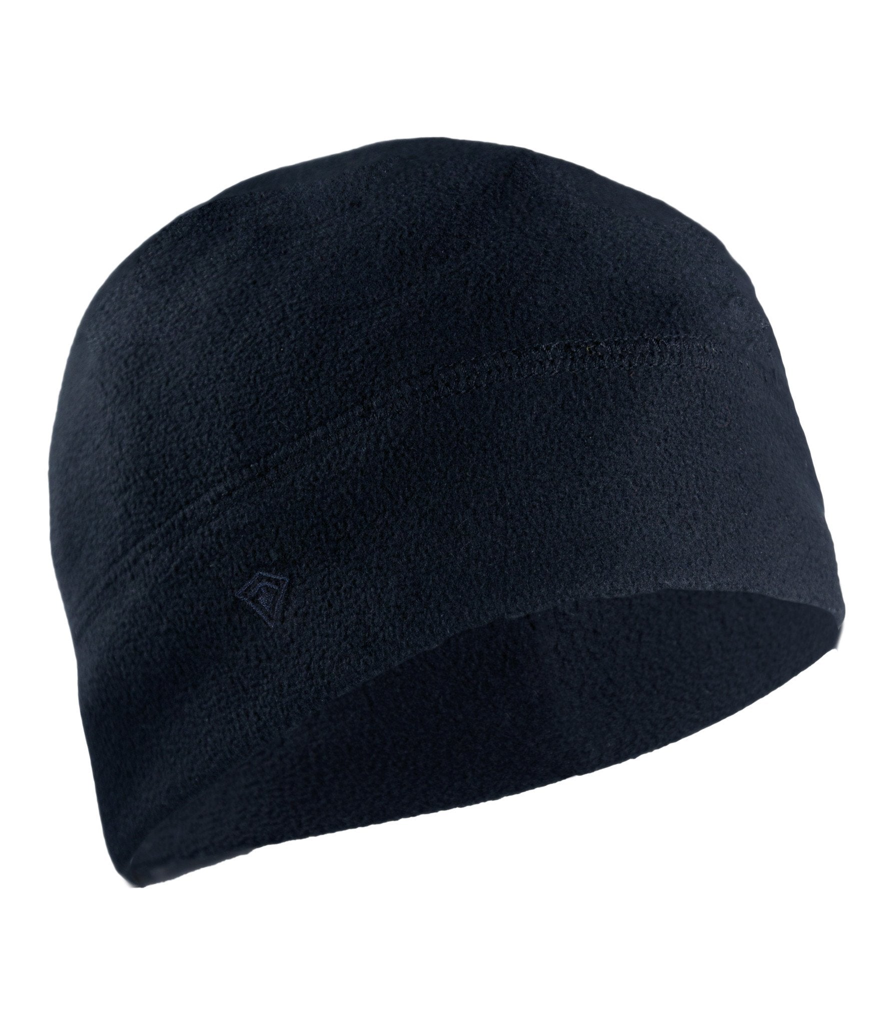 Front of Fleece Beanie in Midnight Navy